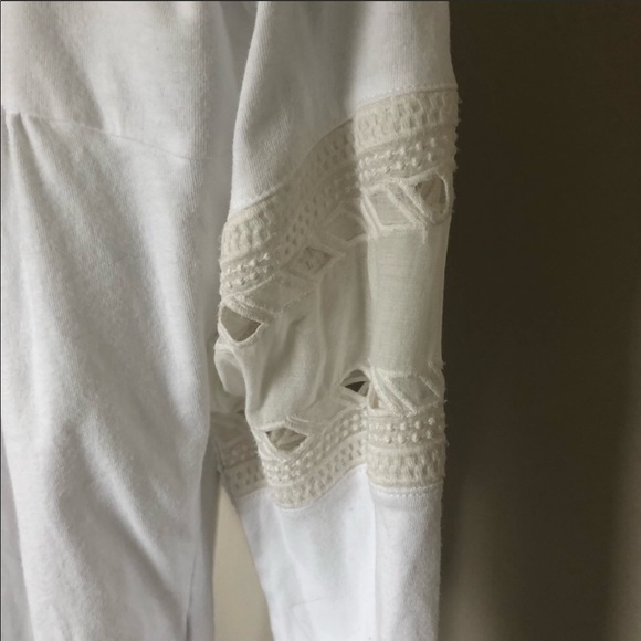 Madewell eyelet embroider/crochet long sleeve top - Picture 3 of 4
